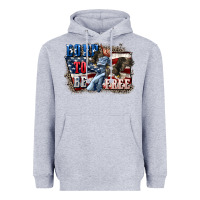 Heather Grey Born to be free Heavyweight Hoodie - CowGirlArtShop