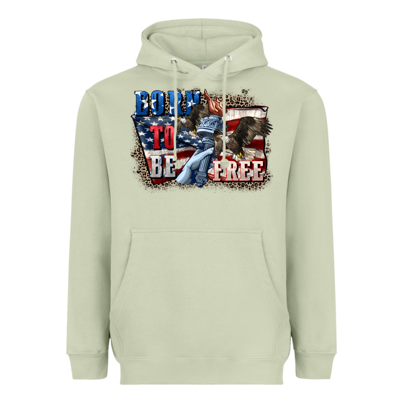 Born To Be Free Heavyweight Hoodie by CowGirlArtShop | Teevron