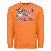 Carrot Don't worry be happy Easter Premium Sweatshirt - CowGirlArtShop