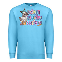 Ocean Blue Don't worry be happy Easter Premium Sweatshirt - CowGirlArtShop