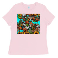 Bubblegum Pink rodeo cowboy tumbler Ladies Tee - JahusDesignShop