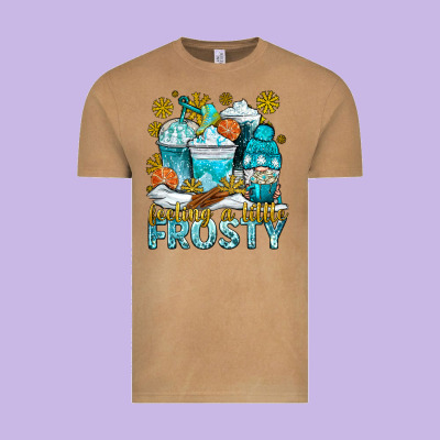 Feeling A Little Frosty Coffee Cups Vintage Tee Designed By Nancycooperartshop