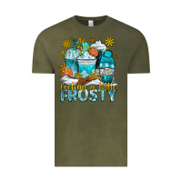 Vintage Olive feeling a little frosty coffee cups Vintage Tee - NancyCooperArtShop