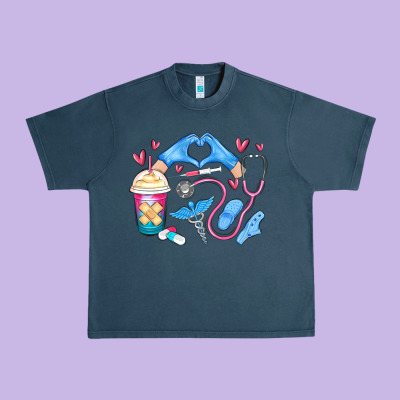 Nurse Life Urban Heavy Tee Designed By Maliassmallbusiness