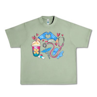 Oil Green nurse life Urban Heavy Tee - MaliasSmallBusiness