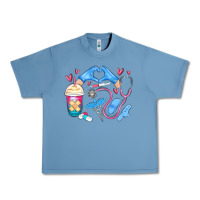 Pebble Blue nurse life Urban Heavy Tee - MaliasSmallBusiness