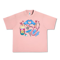 Salmon nurse life Urban Heavy Tee - MaliasSmallBusiness