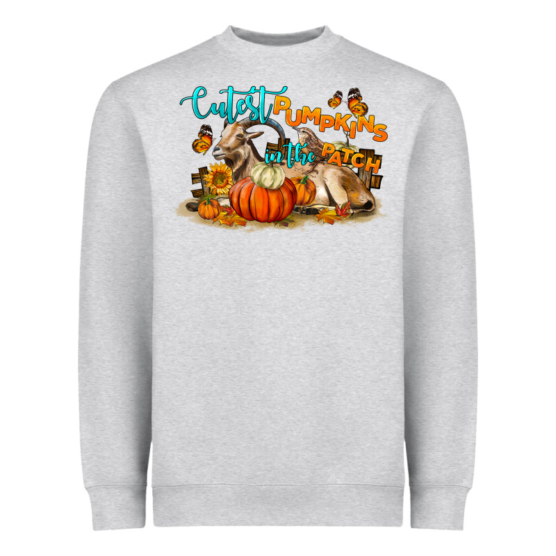 Fall Cutest Pumpkin In The Patch Heavyweight Sweatshirt by LillyAllenDesigns | Teevron