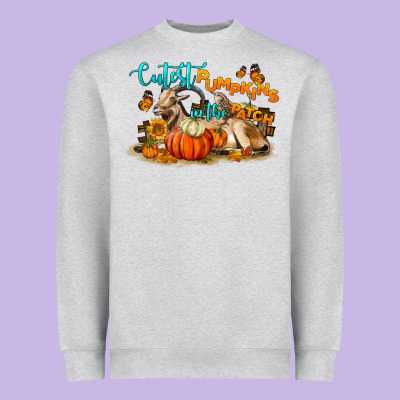 Fall Cutest Pumpkin In The Patch Heavyweight Sweatshirt Designed By Lillyallendesigns