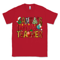 Red santas favorite teacher Classic Tee - NancyCooperArtShop