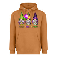 Meerkat Mardi Gras squad with gnomies Heavyweight Hoodie - HowdyJamesFarm