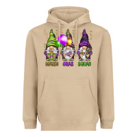 Mushroom Mardi Gras squad with gnomies Heavyweight Hoodie - HowdyJamesFarm