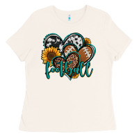 Bone football hearts Ladies Tee - Jasminsmagicworld