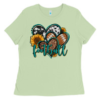 Matcha football hearts Ladies Tee - Jasminsmagicworld