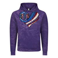 Cloud Purple american flag heart Vintage Hoodie - Jasminsmagicworld