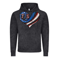 American Flag Heart Vintage Hoodie | Teevron