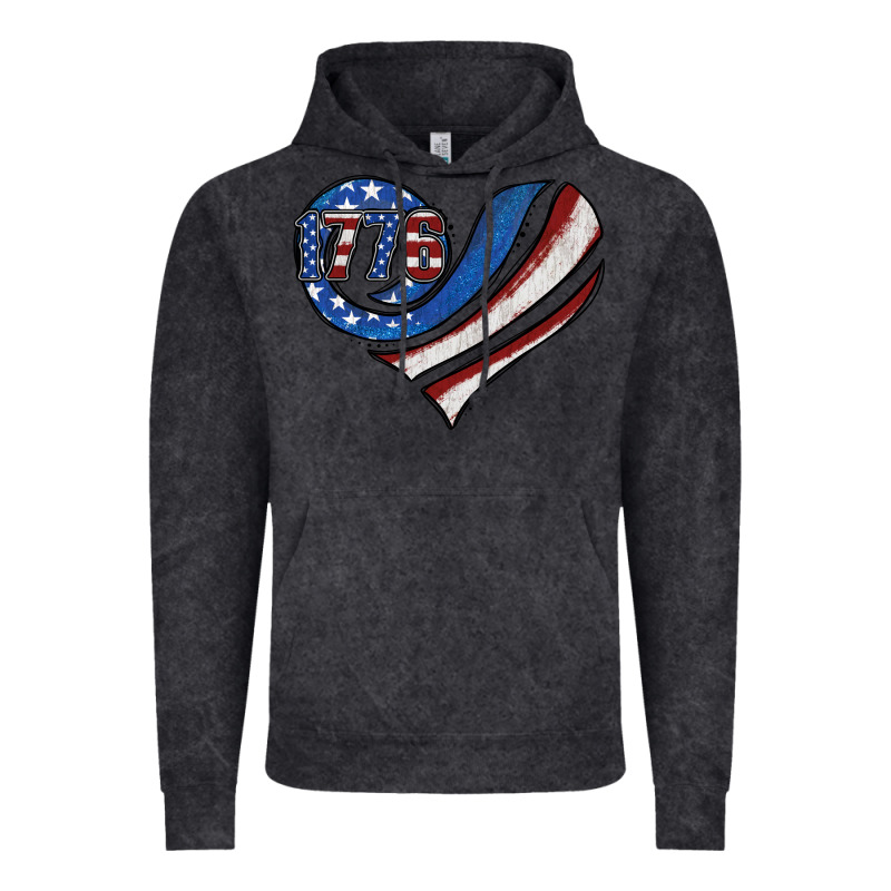 American Flag Heart Vintage Hoodie by Jasminsmagicworld | Teevron