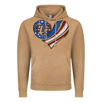 Vintage Camel american flag heart Vintage Hoodie - Jasminsmagicworld