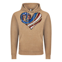 Vintage Coffee american flag heart Vintage Hoodie - Jasminsmagicworld