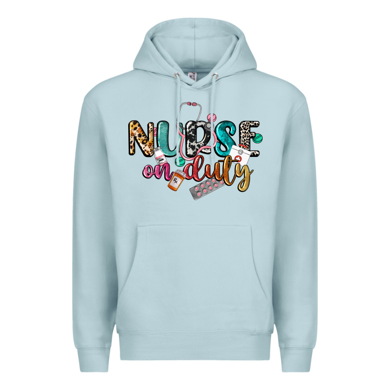 Nurse On Duty Premium Hoodie by CowGirlArtShop | Teevron