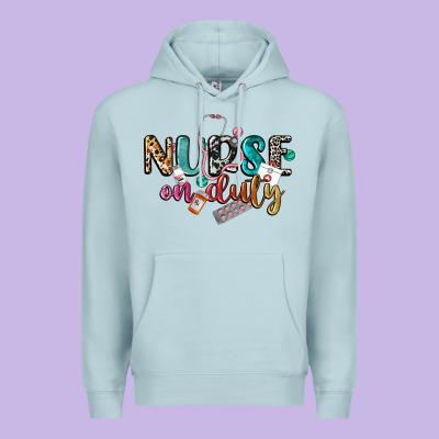 Nurse On Duty Premium Hoodie Designed By Cowgirlartshop