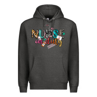 Charcoal Heather Nurse on duty Premium Hoodie - CowGirlArtShop