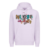 Lilac Nurse on duty Premium Hoodie - CowGirlArtShop