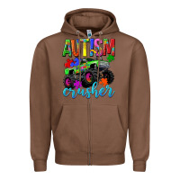 Chestnut Autism Awareness crusher Zipper Hoodie - NancyCooperArtShop