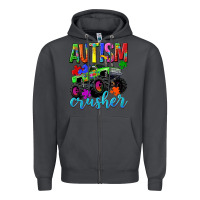 Smoke Autism Awareness crusher Zipper Hoodie - NancyCooperArtShop
