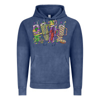 Vintage Denim mardi gras coffee Vintage Hoodie - MaliasSmallBusiness