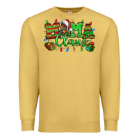 Antique Gold Mama claus christmas lights and gifts mother's day Premium Sweatshirt - HowdyJamesFarm