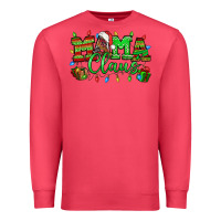 Mama Claus Christmas Lights And Gifts Mother's Day Premium Sweatshirt | Teevron