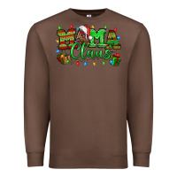 Chestnut Mama claus christmas lights and gifts mother's day Premium Sweatshirt - HowdyJamesFarm
