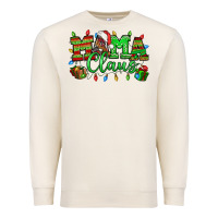 Sandshell Mama claus christmas lights and gifts mother's day Premium Sweatshirt - HowdyJamesFarm
