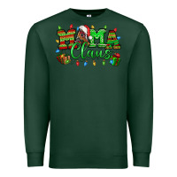 Sports Green Mama claus christmas lights and gifts mother's day Premium Sweatshirt - HowdyJamesFarm