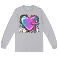Moon Dust easter cross heart la Long Sleeve Tee - LillyAllenDesigns