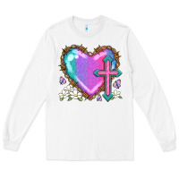 White easter cross heart la Long Sleeve Tee - LillyAllenDesigns