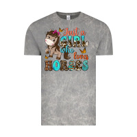 Cloud Rock just a girl who loves horses Vintage Tee - NancyCooperArtShop