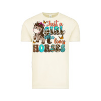 Vintage Arctic just a girl who loves horses Vintage Tee - NancyCooperArtShop