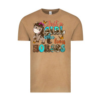Vintage Camel just a girl who loves horses Vintage Tee - NancyCooperArtShop