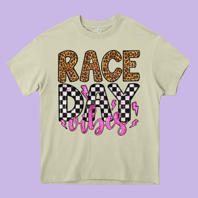 Race Day Vibes Heavy Core Tee Designed By Artiststas