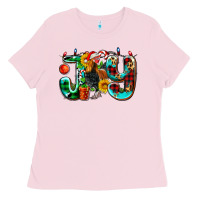 Bubblegum Pink joy with roaster Ladies Tee - AdoDesignShop