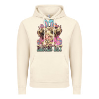 Vintage Artic Easter Day Cow Vintage Hoodie - NancyCooperArtShop