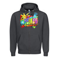 Smoke Autism accept understand love Zipper Hoodie - NancyCooperArtShop