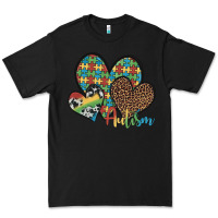 Black autism hearts leopard cowhide Premium Tee - Artiststas