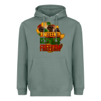 Sage Juneteenth celebrate freedom Heavyweight Hoodie - HowdyJamesFarm