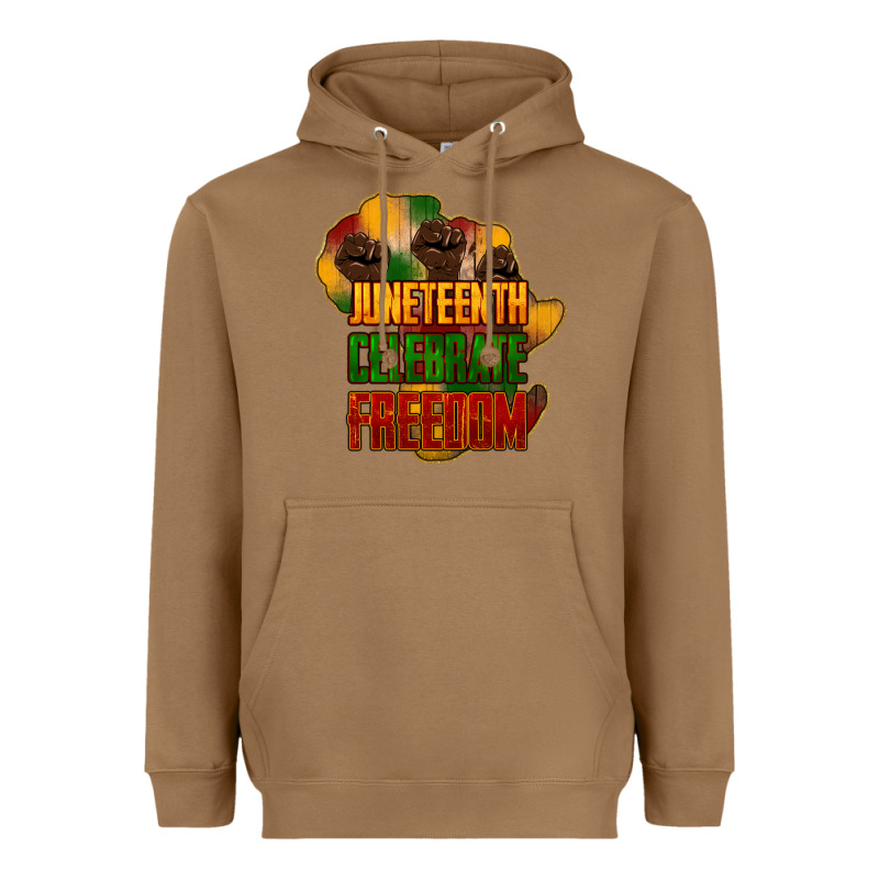 Juneteenth Celebrate Freedom Heavyweight Hoodie by HowdyJamesFarm | Teevron