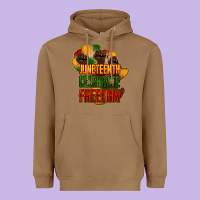 Juneteenth Celebrate Freedom Heavyweight Hoodie Designed By Howdyjamesfarm