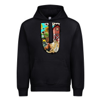 Black farm life alphabet lowercase letters u Urban Hoodie - BundleAndBundleShop