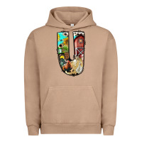 Pigment Burro farm life alphabet lowercase letters u Urban Hoodie - BundleAndBundleShop